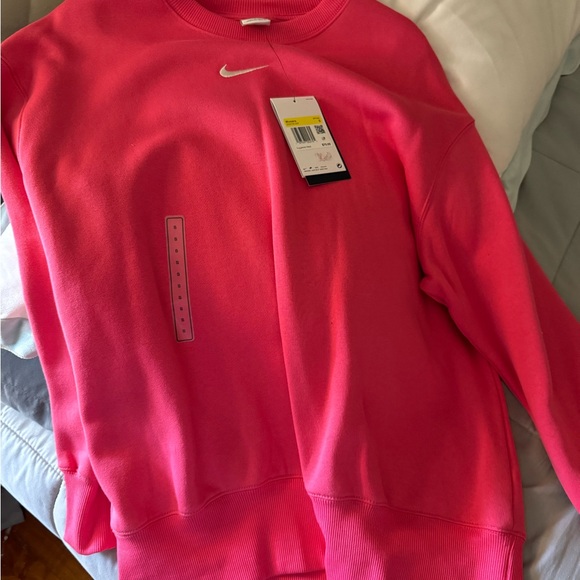 Nike Women's Vibrant Pink Crew Neck Sweater - Picture 1 of 5